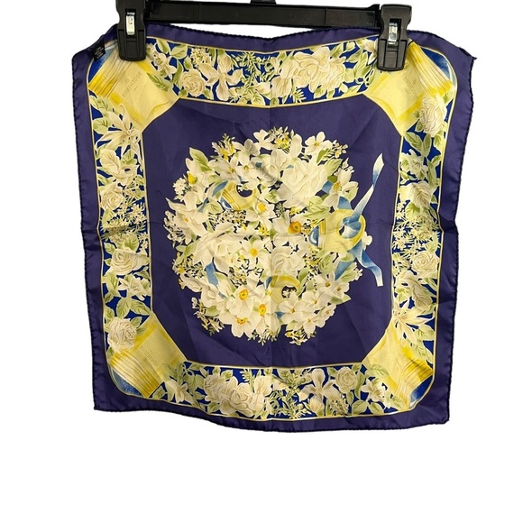 Boucheron Blue Silk Square Scarf - Picture 6 of 6